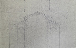 Σχέδια επέκτασης ναού, 1938.
