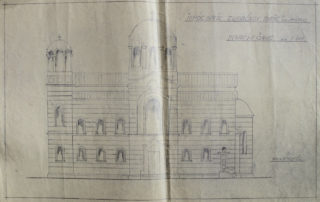 Σχέδια επέκτασης ναού, 1938.
